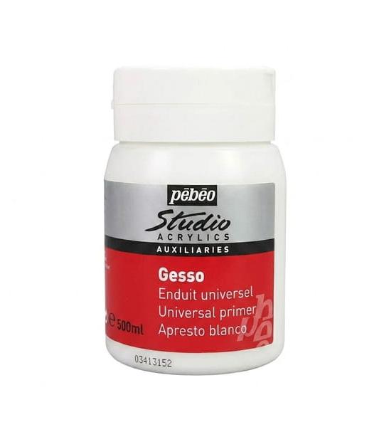 Pebeo Studio Acrylics Gesso Universal Primer 500ml