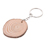 Natural Pine Wood Keychain Slice DIY Gift & Craft