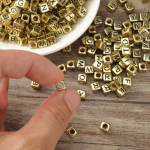 Plastic Letter Beads for Jewelry Making