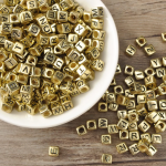Plastic Letter Beads for Jewelry Making