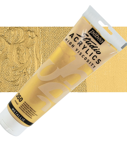 Pebeo Metallic and Fluorescent Acrylic Paint 100ml