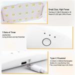 24W Rechargeable UV LED Nail Lamp Mini Nail Dryer