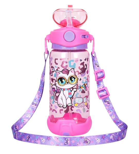 Girls Cat Water Bottle