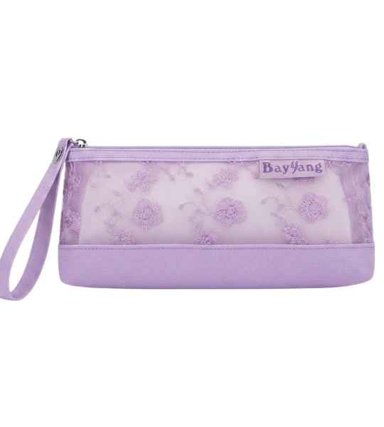 BayYang Lace Mesh Pencil Case