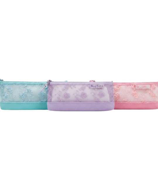 BayYang Lace Mesh Pencil Case