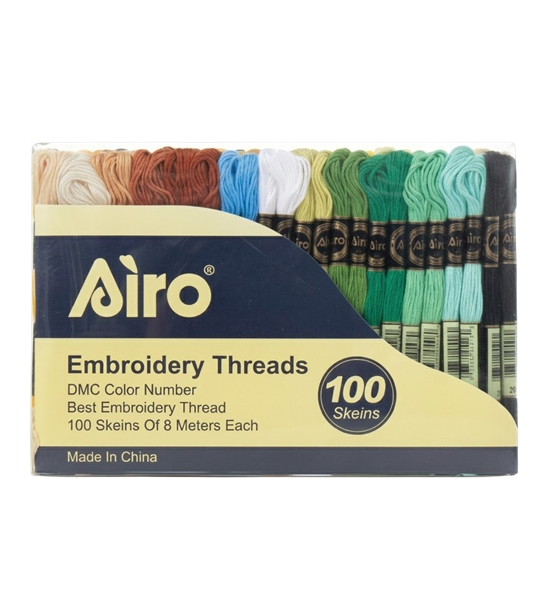 Airo Polyester Embroidery Thread Set 8 Meter