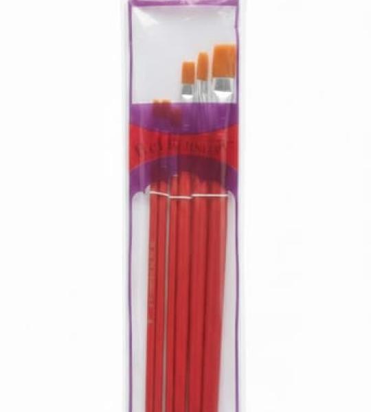 5 Pcs Watercolor Paint Brush Set with Nylon Hair